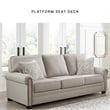 Bowery Hill Loveseat and Sofa Set in Polyester Upholstery