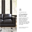 Bowery Hill Contemporary Onyx Leather Loveseat and Sofa Set