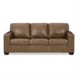 Bowery Hill Sofa and Loveseat Set in Caramel Leather