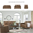 Bowery Hill Sofa and Loveseat Set in Caramel Leather