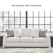Bowery Hill Loveseat and Sofa Set in Beige Polyester Upholstery
