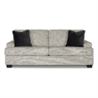 Bowery Hill Pebble Loveseat & Sofa Set in Neutral Polyester Upholstery