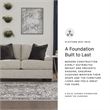 Bowery Hill Pebble Loveseat & Sofa Set in Neutral Polyester Upholstery