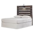 Bowery Hill Rustic-Industrial Full Headboard & 6-Drawer Dresser Set