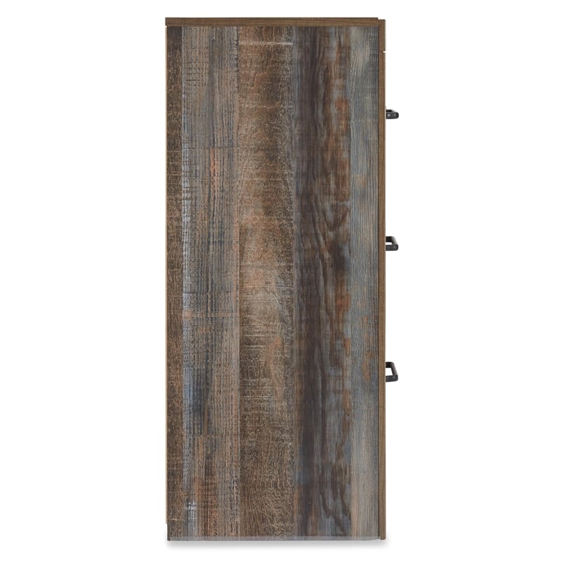 Bowery Hill Set of 6-Drawer Dresser & King/California King Bookcase Headboard