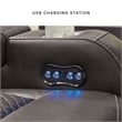 Bowery Hill Power Reclining Loveseat & Sofa Set in Faux Leather