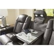 Bowery Hill Power Reclining Loveseat & Sofa Set in Faux Leather