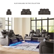 Bowery Hill Power Reclining Loveseat & Sofa Set in Faux Leather