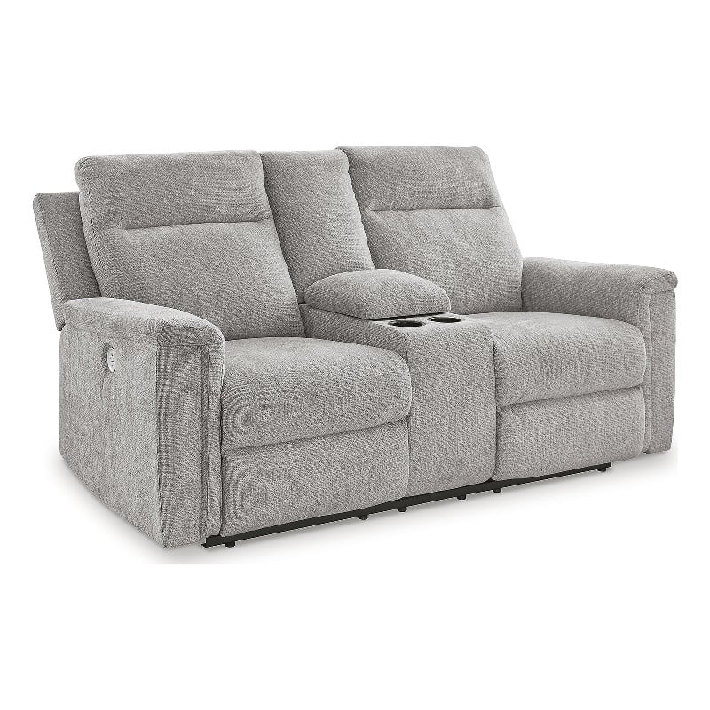 Bowery Hill 2-Piece Reclining Set of Loveseat and Sofa in Ash