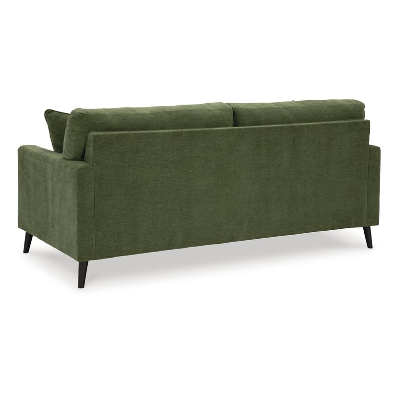 Bowery Hill 2-Piece Set of Green Sofa & Loveseat with Polyester Upholstery