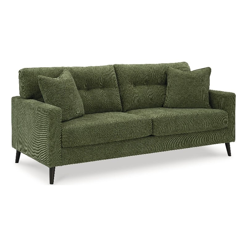 Bowery Hill 2-Piece Set of Green Sofa & Loveseat with Polyester Upholstery