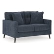 Bowery Hill Navy Sofa & Loveseat Set with Polyester Upholstery