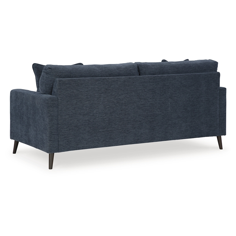 Bowery Hill Navy Sofa & Loveseat Set with Polyester Upholstery