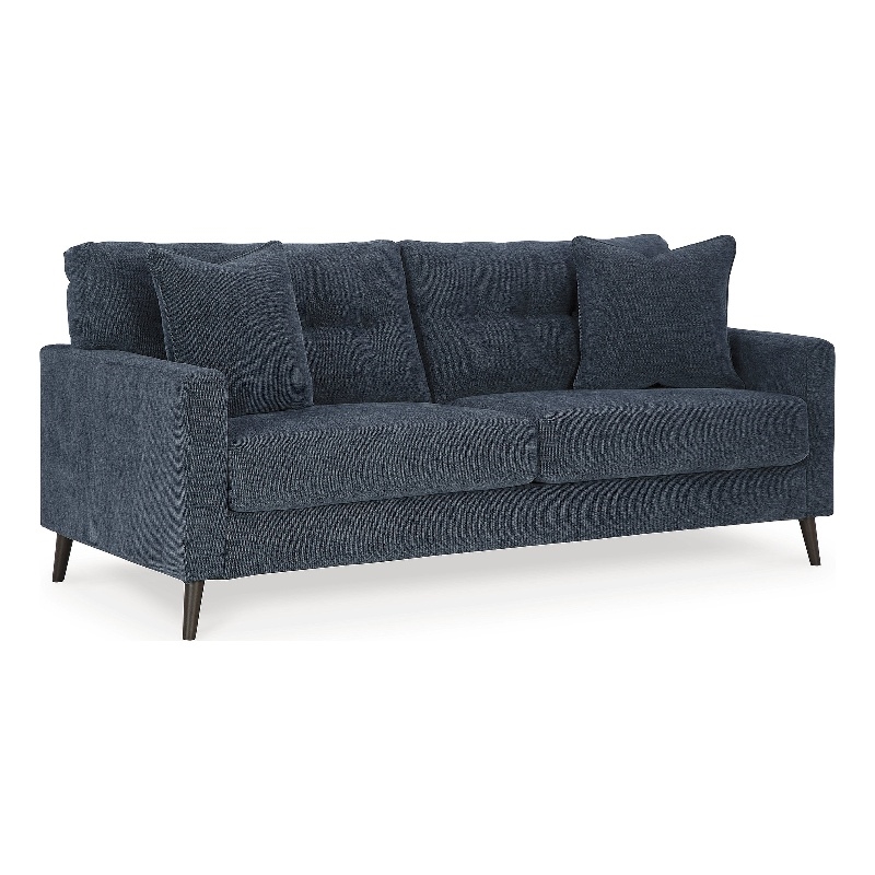 Bowery Hill Navy Sofa & Loveseat Set with Polyester Upholstery