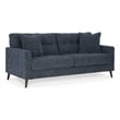 Bowery Hill Navy Sofa & Loveseat Set with Polyester Upholstery