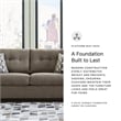 Bowery Hill Chocolate Loveseat & Sofa Set with Polyester Upholstery