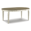 Bowery Hill French Country Dining Set for 8 in Chipped White Wood