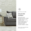 Bowery Hill Fabric Sofa and Loveseat Set in Gray Polyester