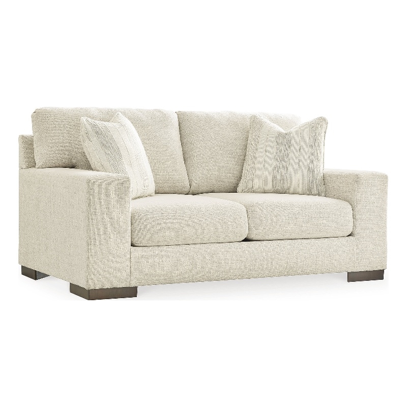 Bowery Hill 2-Piece Living Room Set of Sofa and Loveseat in Birch