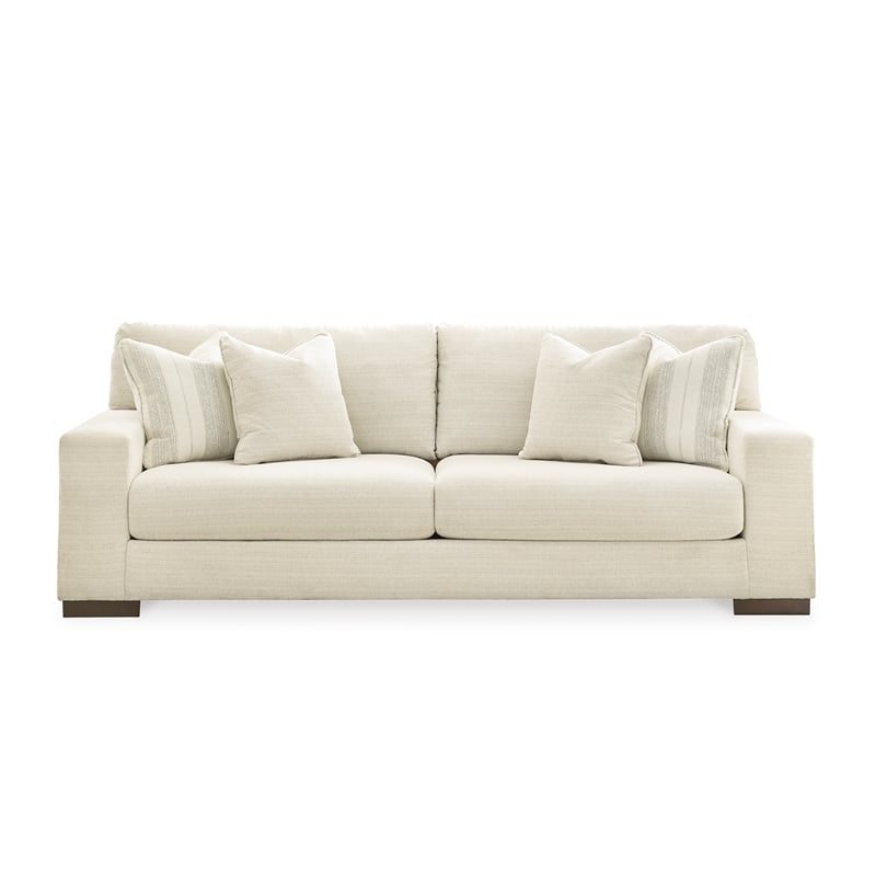 Bowery Hill 2-Piece Living Room Set of Sofa and Loveseat in Birch