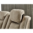 Bowery Hill Brown Faux Leather Reclining Sofa and Loveseat Set