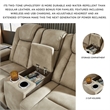 Bowery Hill Brown Faux Leather Reclining Sofa and Loveseat Set
