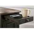 Bowery Hill Cocktail Coffee Table & 2 End Tables Set in Gray & Brown