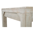 Bowery Hill Farmhouse Living Room Table Set in Whitewash Solid Pine Wood