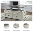 Bowery Hill 3-Piece Set of 2 End Tables & Lift-Top Cocktail Table