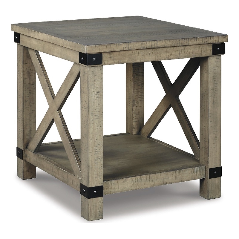 Bowery Hill Coffee Table & End Table Set in Weathered Gray