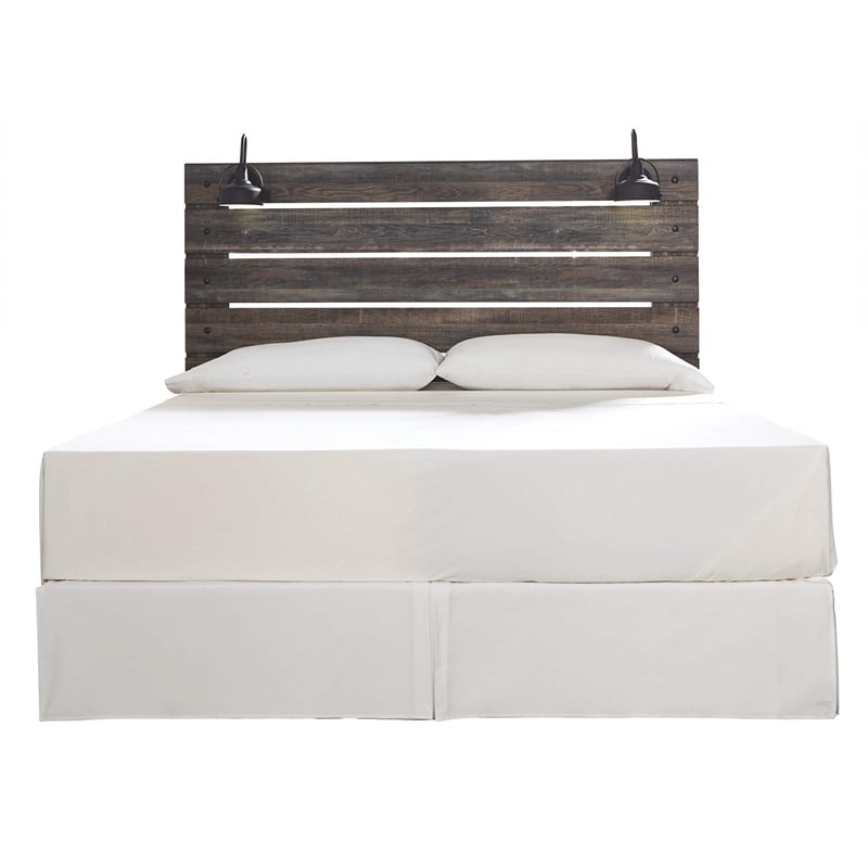 Bowery Hill King Headboard & 6-Drawer Dresser in Engineered Wood