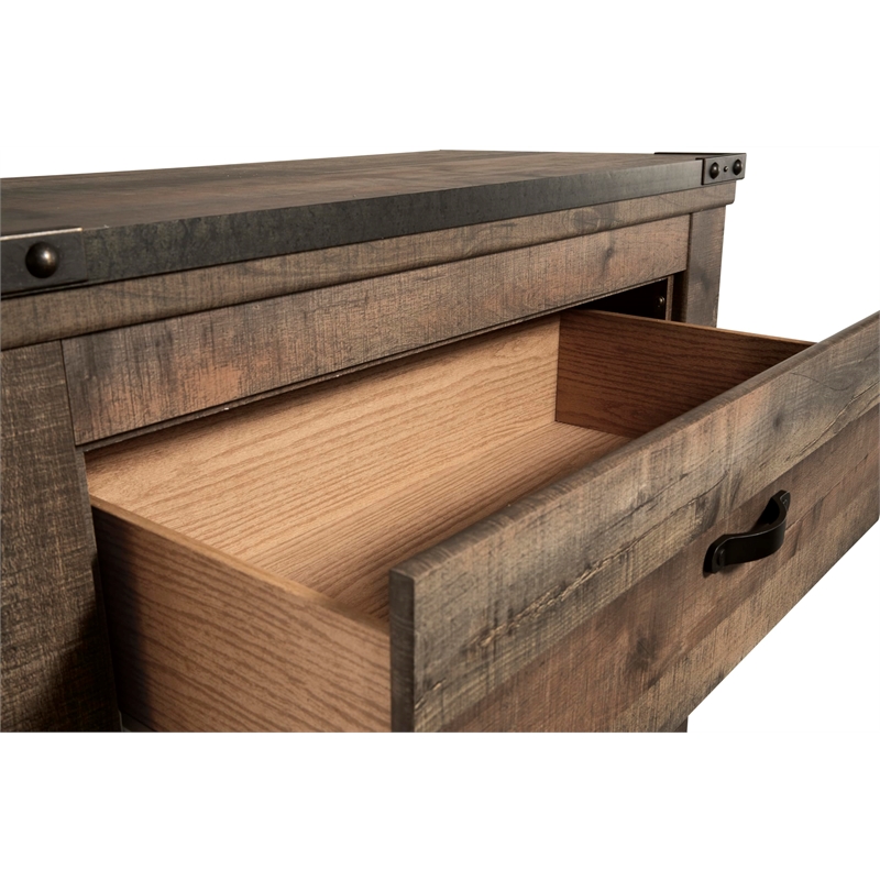 Bowery Hill Set of California King Panel Headboard, Dresser, & Chest in Brown