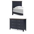 Bowery Hill 2-Piece Solid Wood Twin Headboard and Dresser Set