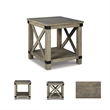 Bowery Hill Set of 3 Rustic Weathered Gray Coffee Table and End Tables
