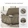 Bowery Hill Set of 3 Rustic Weathered Gray Coffee Table and End Tables