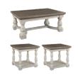 Bowery Hill Rustic Farmhouse Coffee Table and End Tables Set