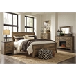 Bowery Hill California King Panel Headboard & Dresser Set in Brown