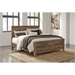 Bowery Hill California King Panel Headboard & Dresser Set in Brown