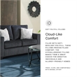 Bowery Hill Slate Gray Sofa & Loveseat Set with Chenille Upholstery