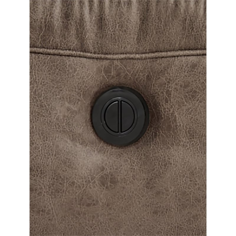 Bowery Hill 2-Piece Reclining Sofa & Loveseat Set in Light Brown Faux Leather