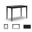 Bowery Hill 5-Piece Dining Set of Faux Leather Chairs & Rectangular Table