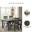 Bowery Hill 6-Piece Dining Set of Storage Table, Side Chairs, & Bench