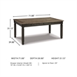 Bowery Hill 6-Piece Dining Set of Storage Table, Side Chairs, & Bench