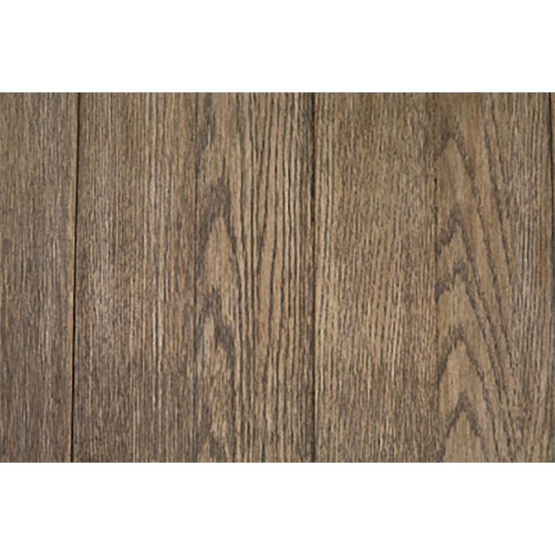 Bowery Hill Farmhouse Dining Set of Storage Table and 6 Chairs in Gray and Black