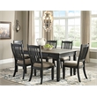 Bowery Hill Farmhouse Dining Set of 6 Chairs, Dining Bench, & Storage Table