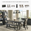 Bowery Hill Farmhouse Dining Set of 6 Chairs, Dining Bench, & Storage Table