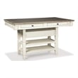 Bowery Hill 7-Piece Counter Height Dining Set of Table & Upholstered Chairs