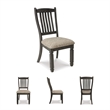 Bowery Hill Farmhouse Dining Set of Dining Table, Bench, 4 Chairs, & Server