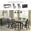 Bowery Hill Farmhouse Dining Set of Dining Table, Bench, 4 Chairs, & Server