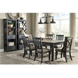 Bowery Hill Farmhouse Dining Set of Dining Table, Bench, 4 Chairs, & Server
